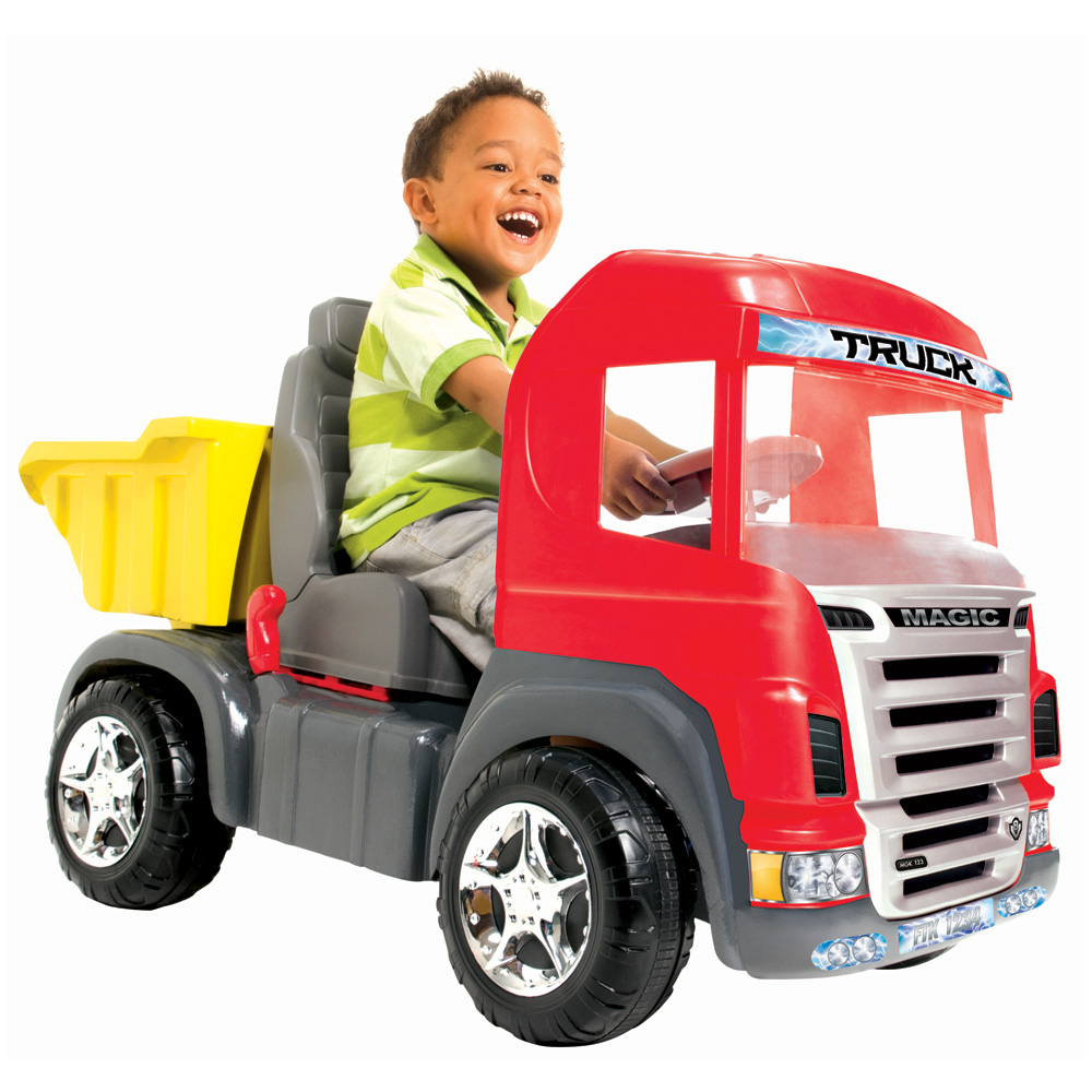 Caminhão Basculante Rc com Controle Remoto Vermelho – Magia Toy